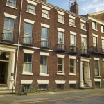 national trust - outside of building showing a terrace of georgian houses