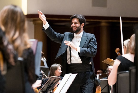 classical music concert at philharmonic being performed