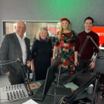 two men and two women stood in a radio studio for liverpool speaks