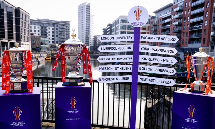 48-Hour Trophies tour marks 200 days to go until Rugby League World Cup kicks off