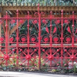 red stawberry field gates