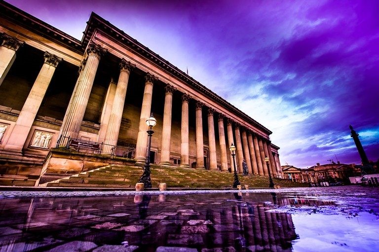 St George's Hall from the plateau
