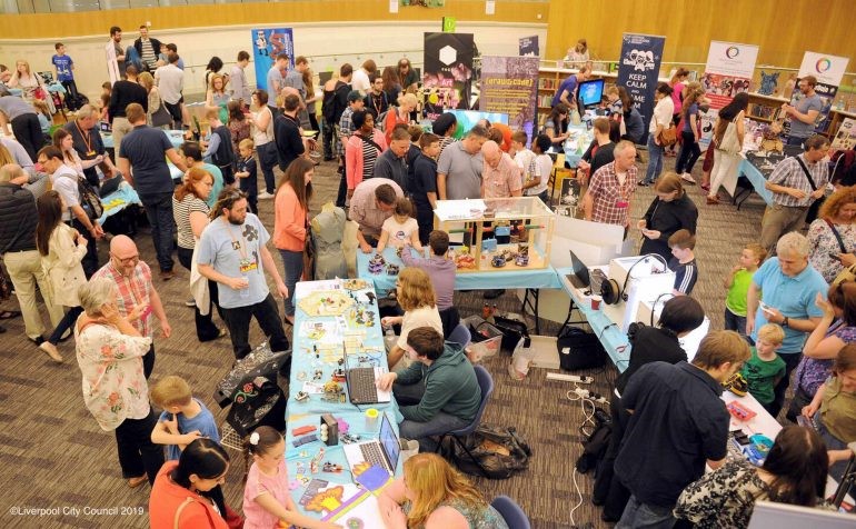 The MakeFest event in Central Library in 2019