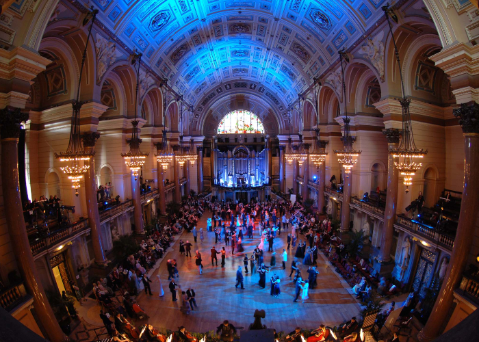 Erin Boag and Anton Du Beke dancing at St George's Hall for the Viennese Ball