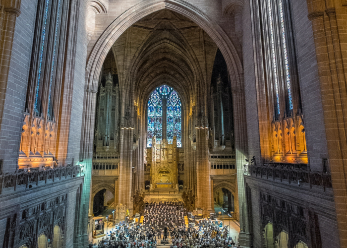Benjamin Britten War Requiem performance by the Royal Liverpool Philharmonic Orchestra at Liverpool Cathedral