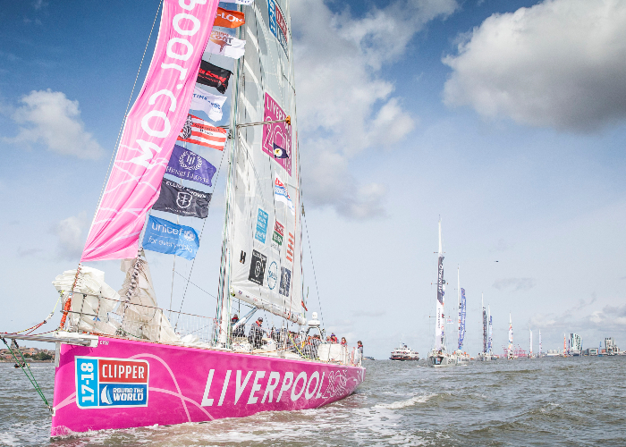 Clipper race on the River Mersey 2017