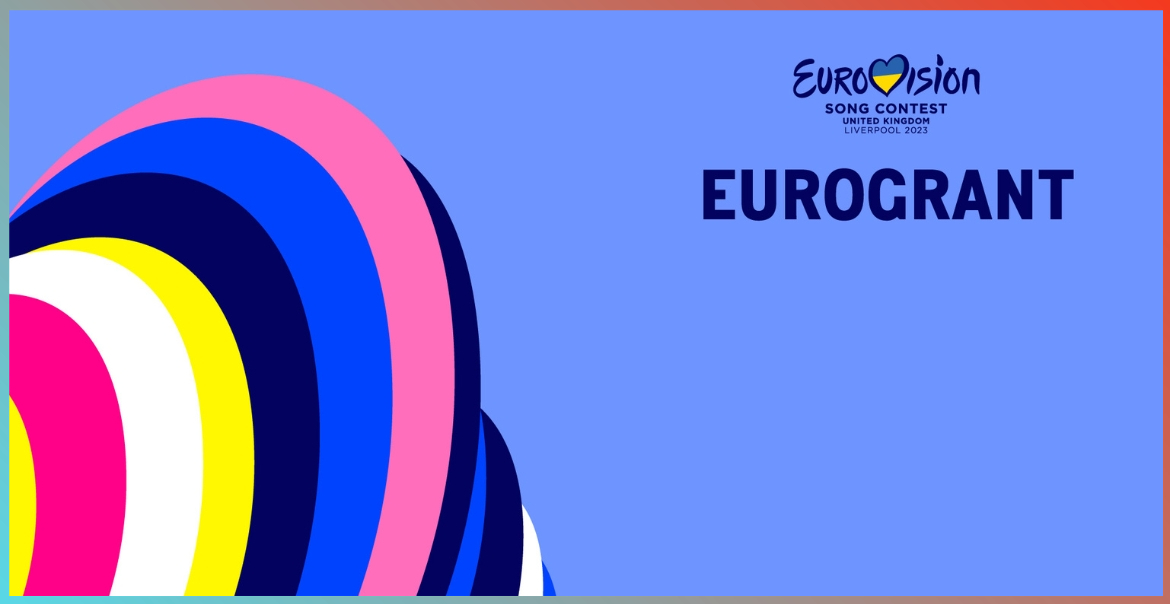 EuroGrant graphic with Eurovision 2023 branding.