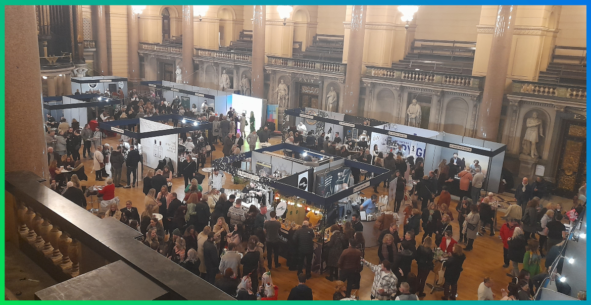 The Liverpool Gin Festival happening in St George's Hall.