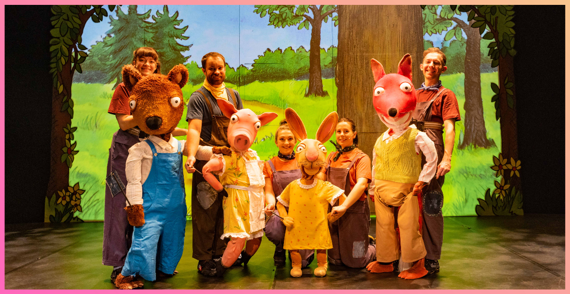 The cast of Tales of Acorn Wood production.