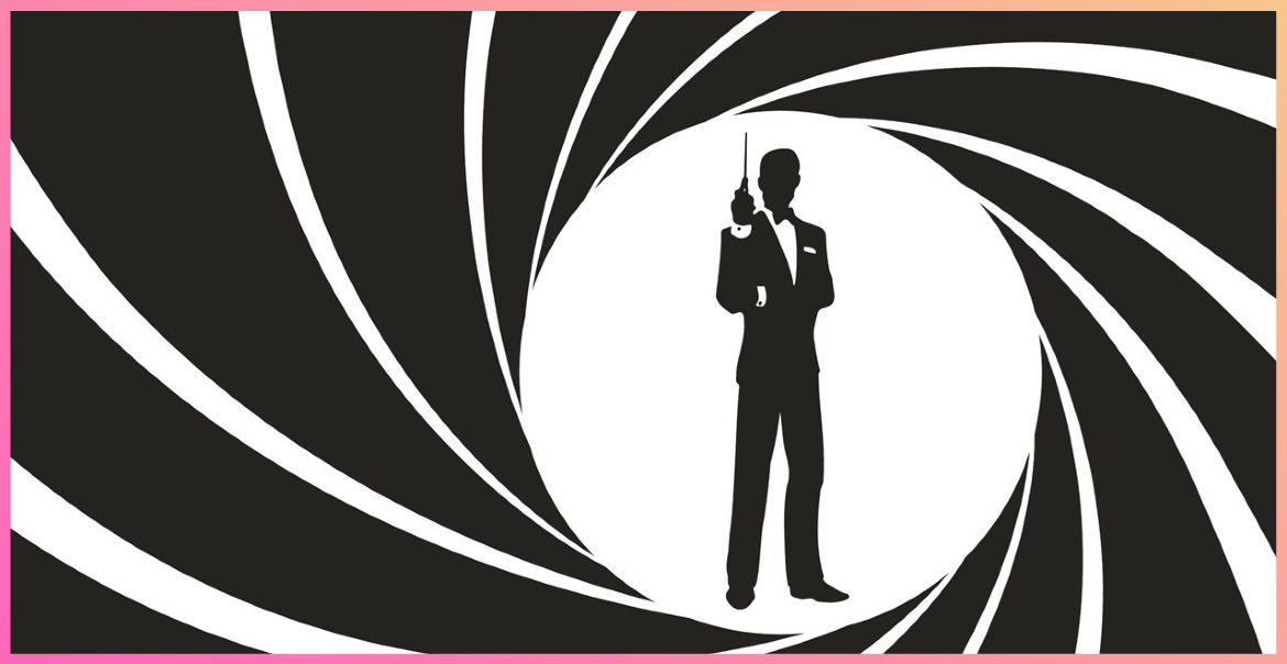 James Bond graphic.