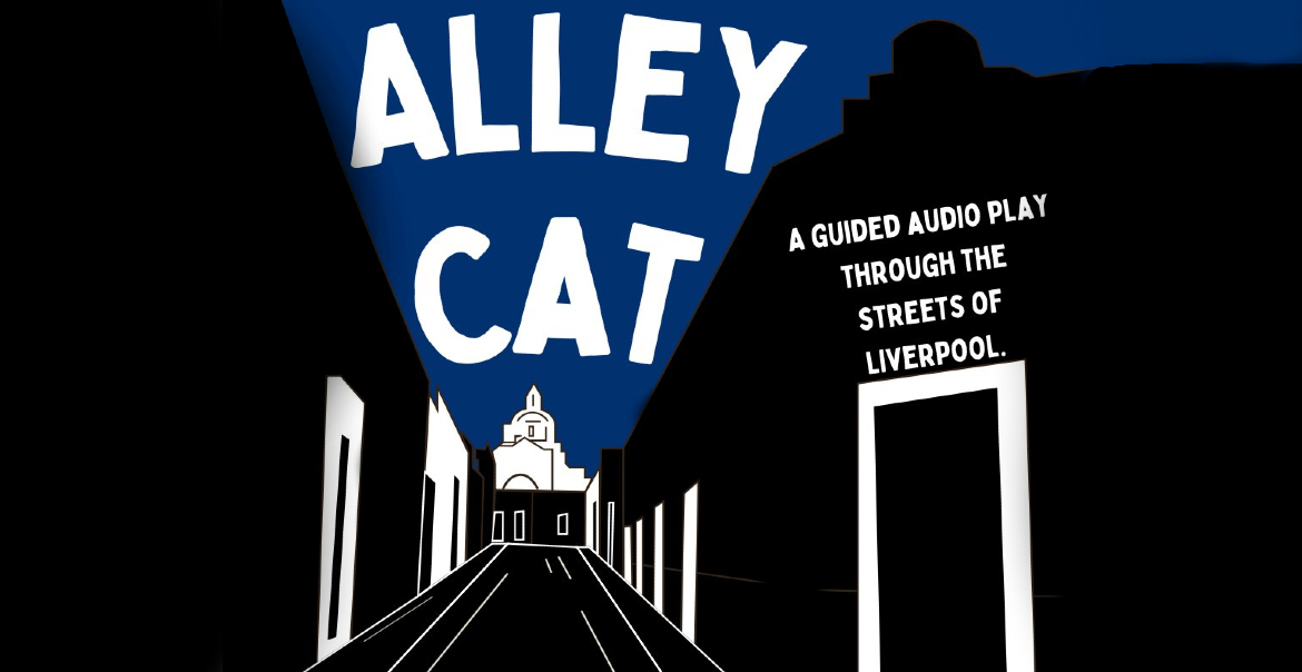 Graphic promotional poster for Alley Cat show.