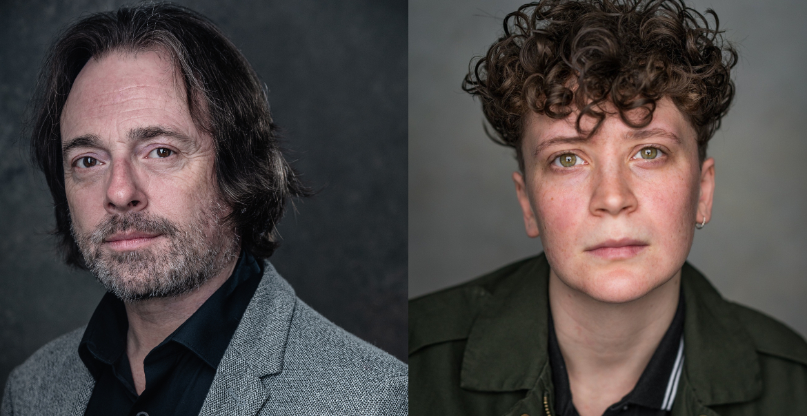 Two headshots of actors.