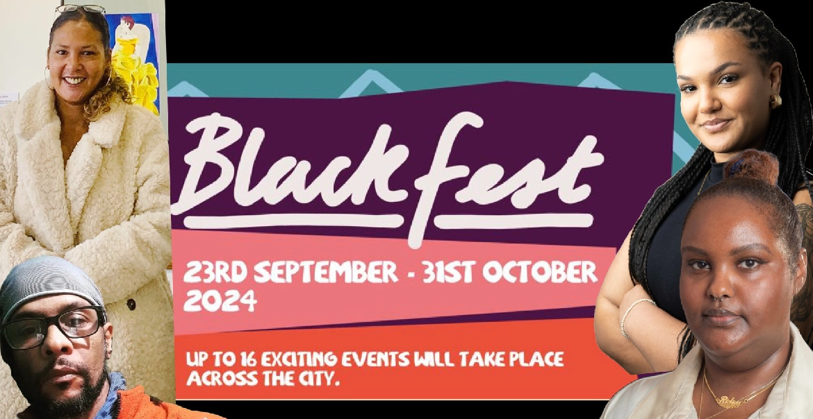 Promotional poster for Blackfest 2024 featuring images of multiple people