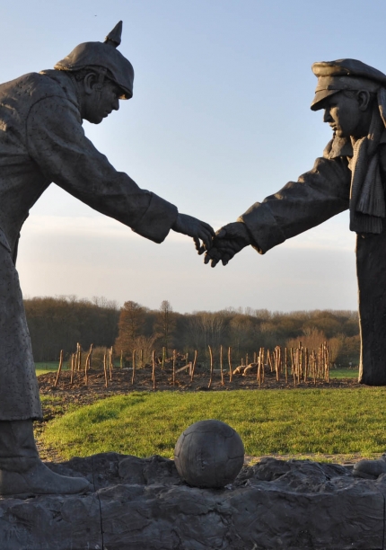 The Christmas Truce Statue